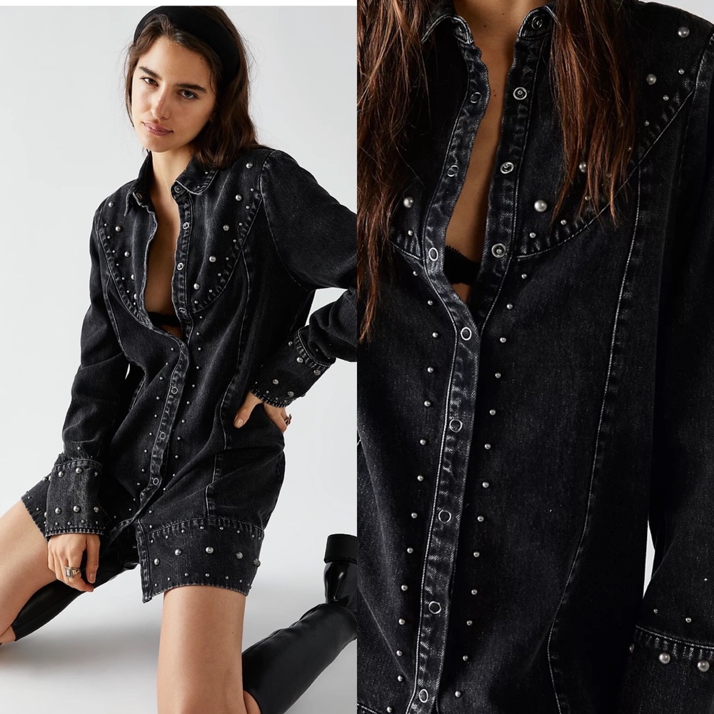 New Free People Bennett Mini Dress - Picture 2 of 4